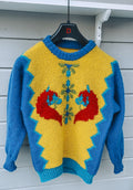 90s horse gul og kornblå