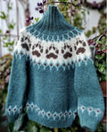 Villmarksgenseren teal og chocolate heather