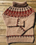 Tusseladd polar beige og rød
