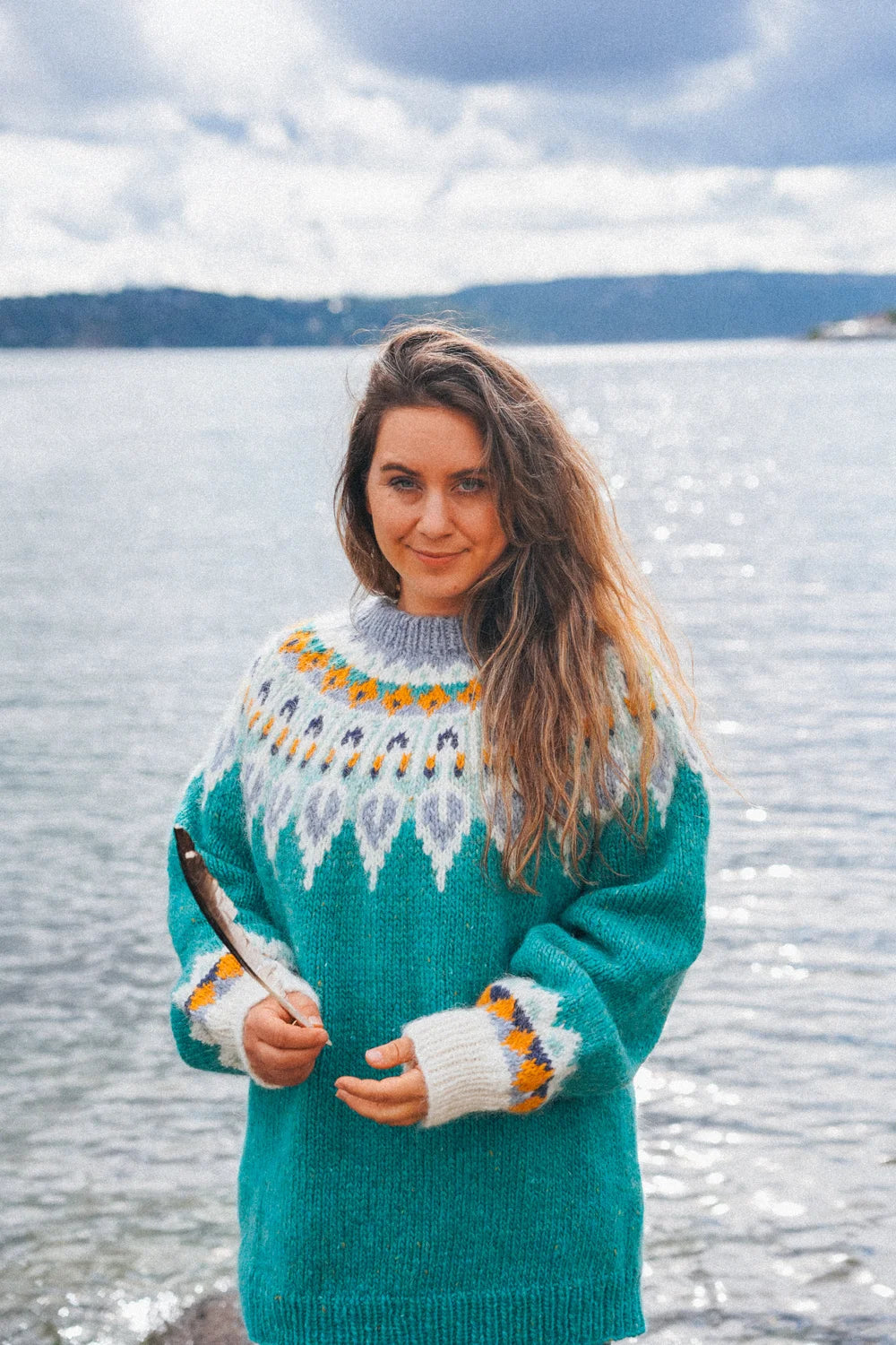 Lille påfugl polar Dragon teal