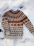 Katmandu melert lys beige og lys oransje