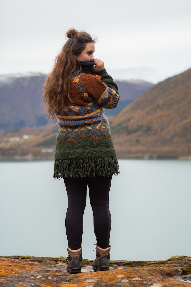 Nenana genser garden green