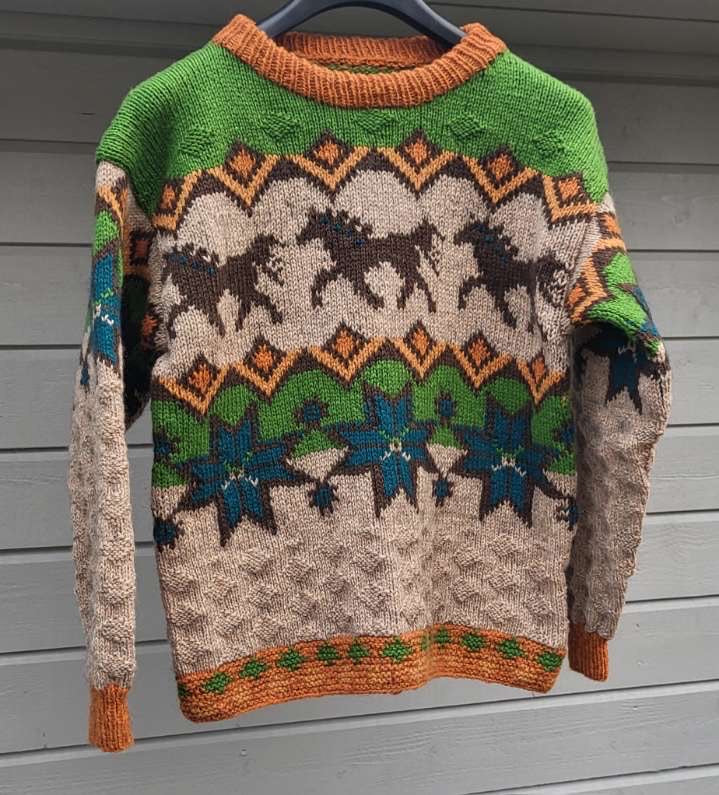 Norsk Dølahestgenser kamel og brun