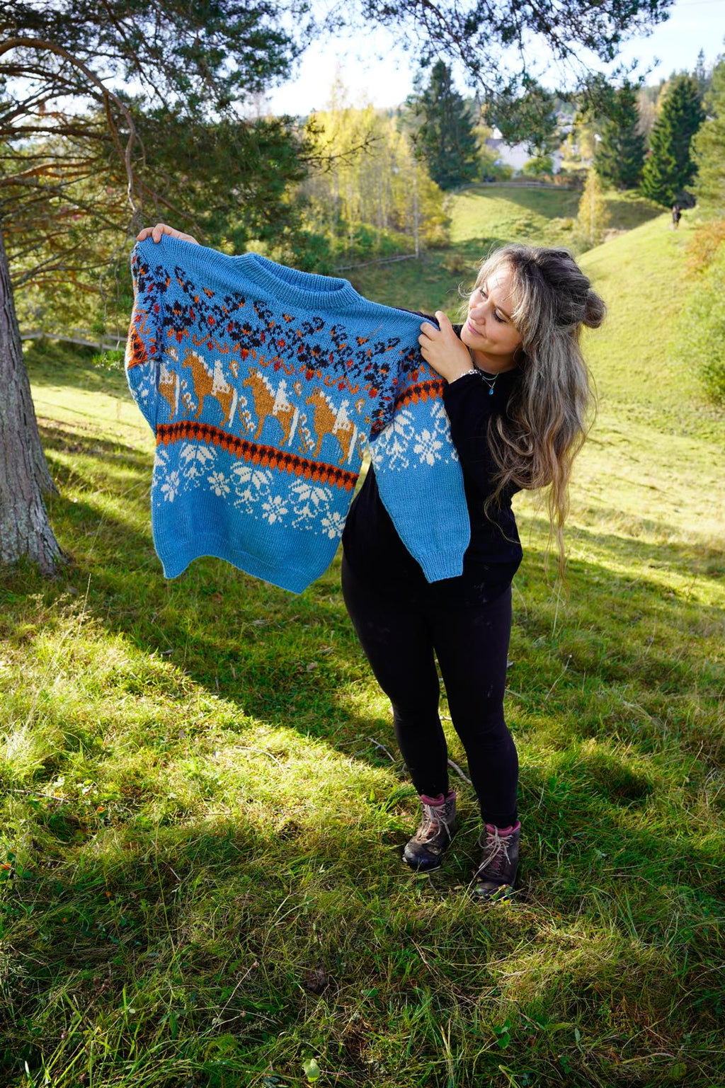 Norwegian Fjord Horse Sweater (digital pattern)