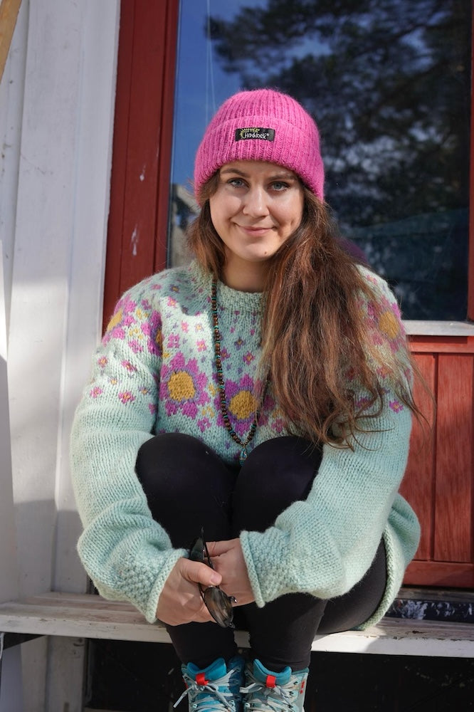 Pokhara polar mintgrønn og lillarosa