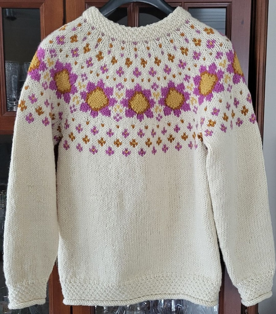 Pokhara polar ubleket hvit og lillarosa