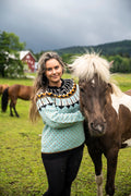 Sjøpapegøye mintgrønn og svart