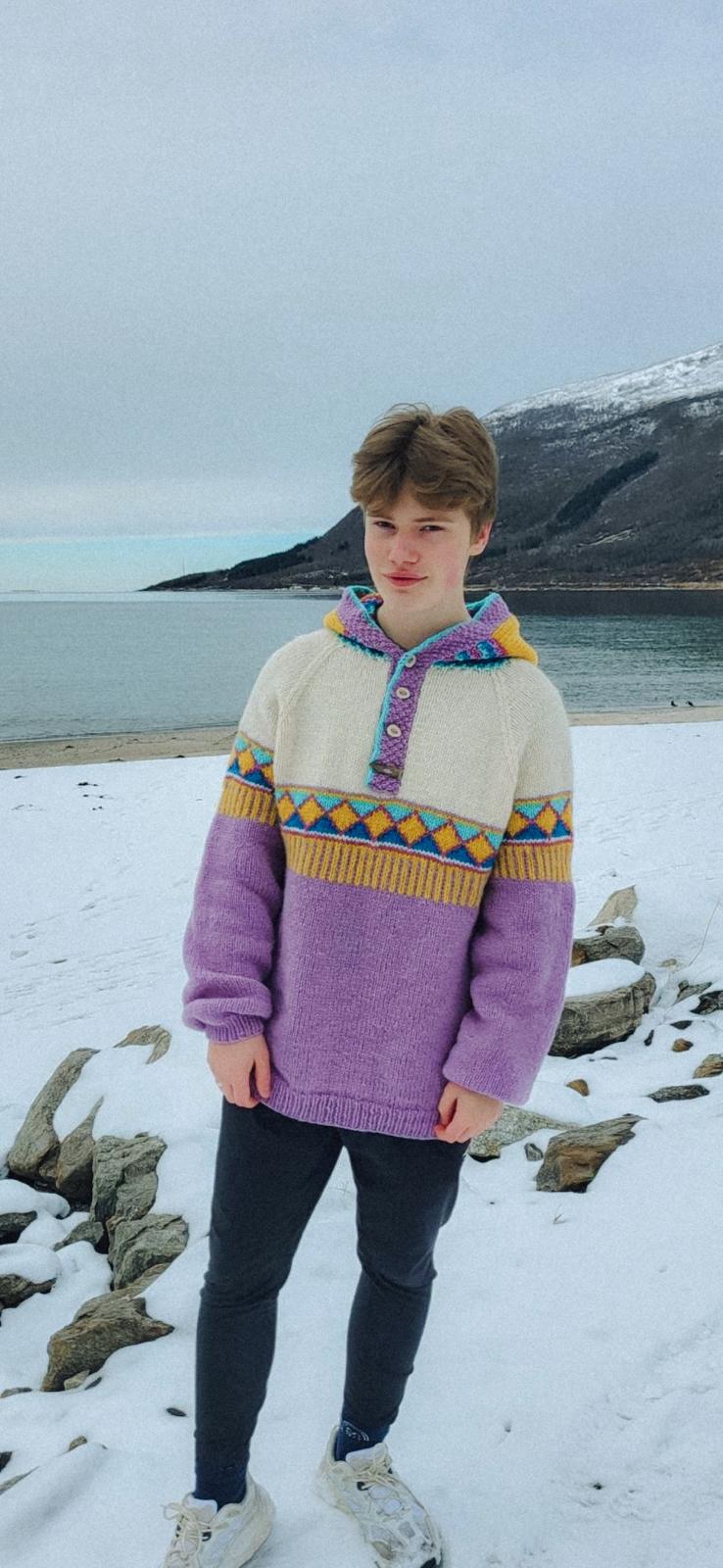 Sørvest genser lavendel