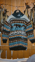 Søvollsgenser teal heather og arctic exposure