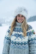 Tufsingdalgenser light grey tweed og arctic exposure