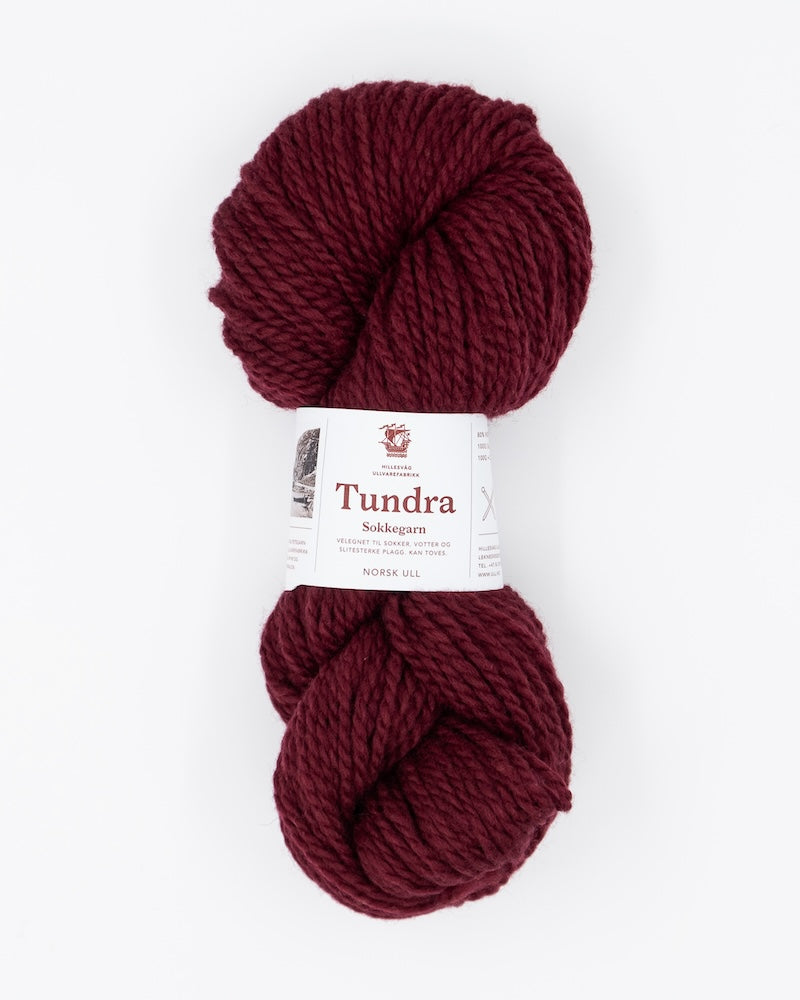 Tundra sokkegarn, burgunder 590
