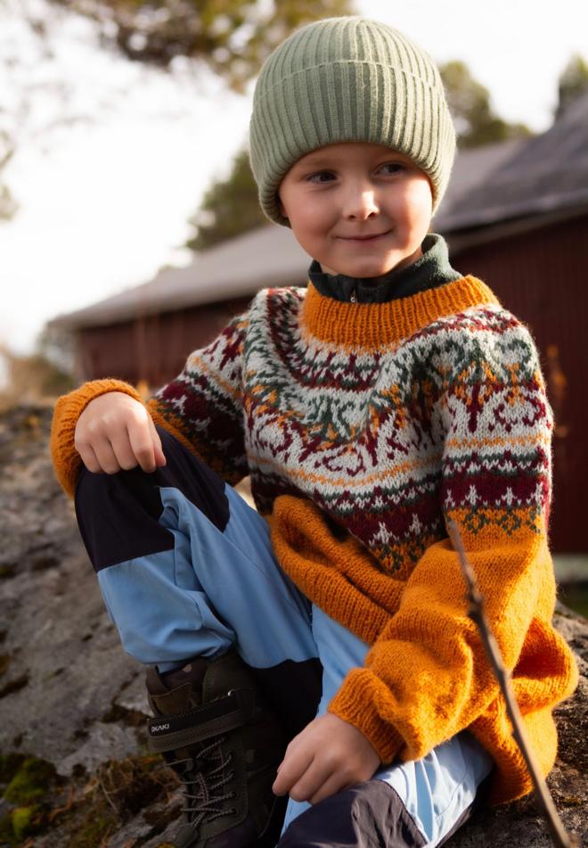 Alasuq barn lys rustoransje