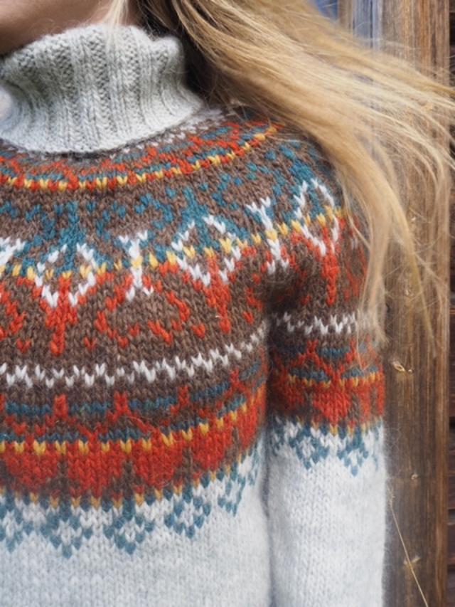 Alasuq Polar light ash heather og burnt orange