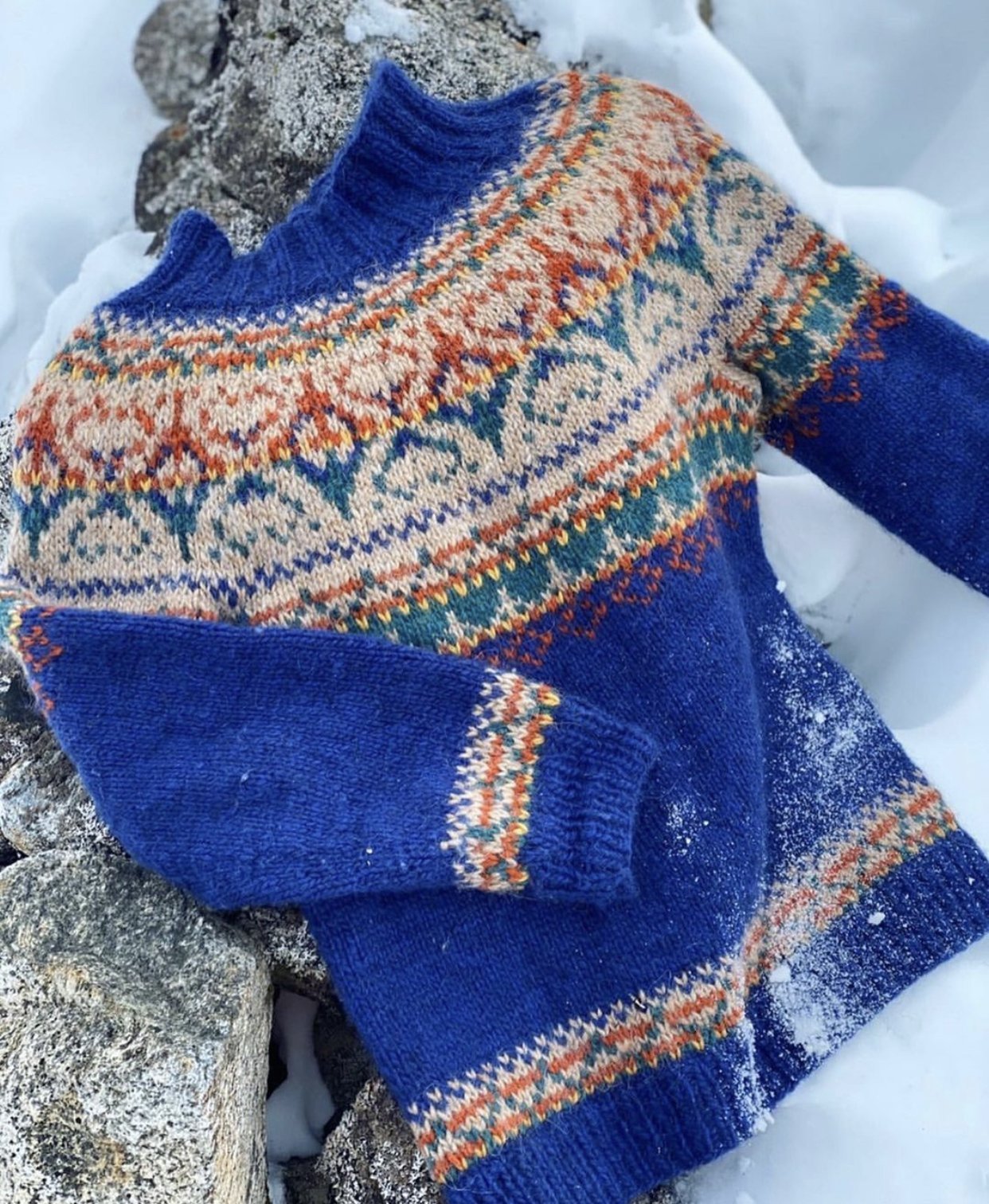 Alasuq Polar space blue og wheat heather