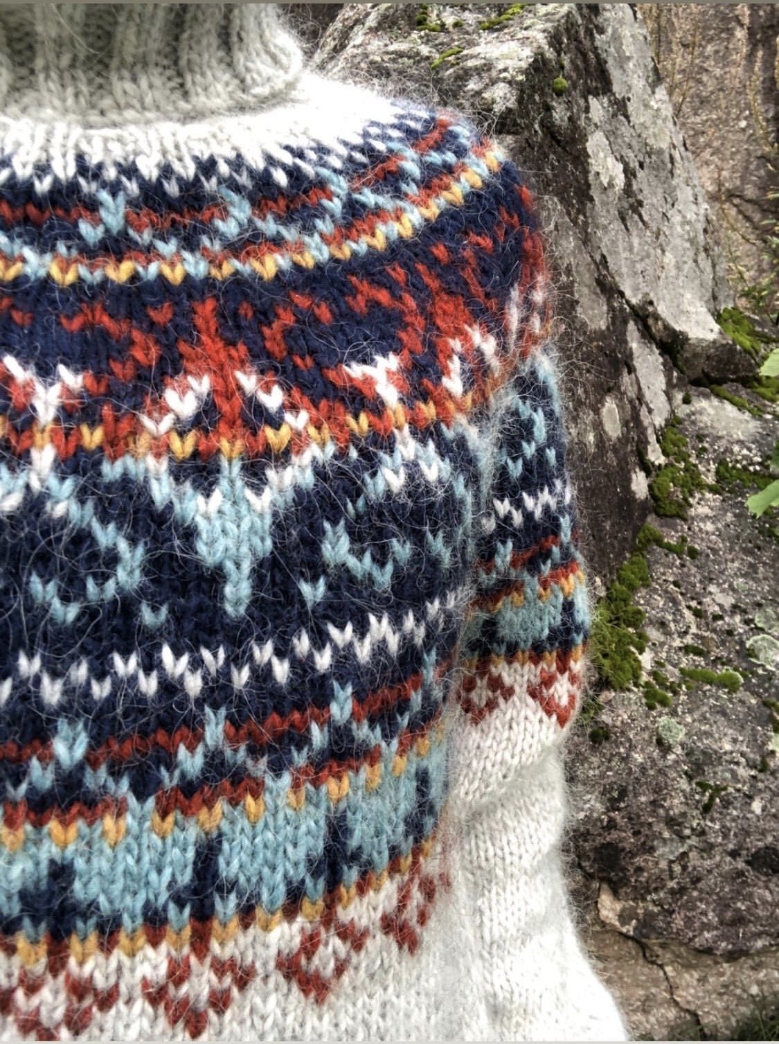 Alasuq Polar light ash heather og navy