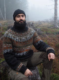 Alasuq black tweed og rust heather