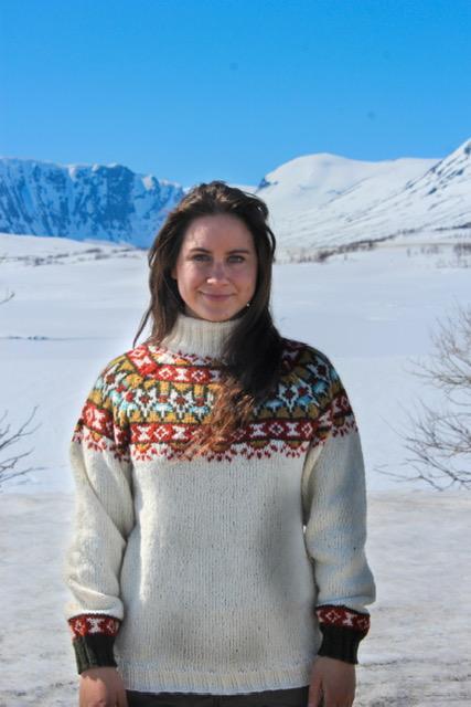 Arktisk sommer raglan hvit (norsk ull)
