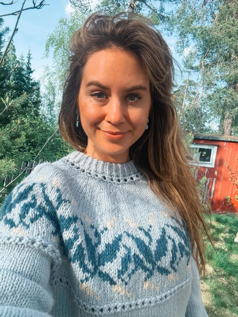 Rhim Isblå fra Vårkolleksjonen Villmarksgensere av Linka Neumann