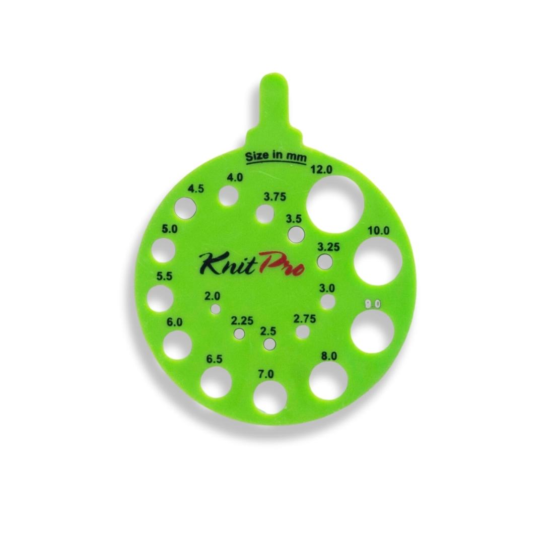 knitpro strikkepinnemåler lime