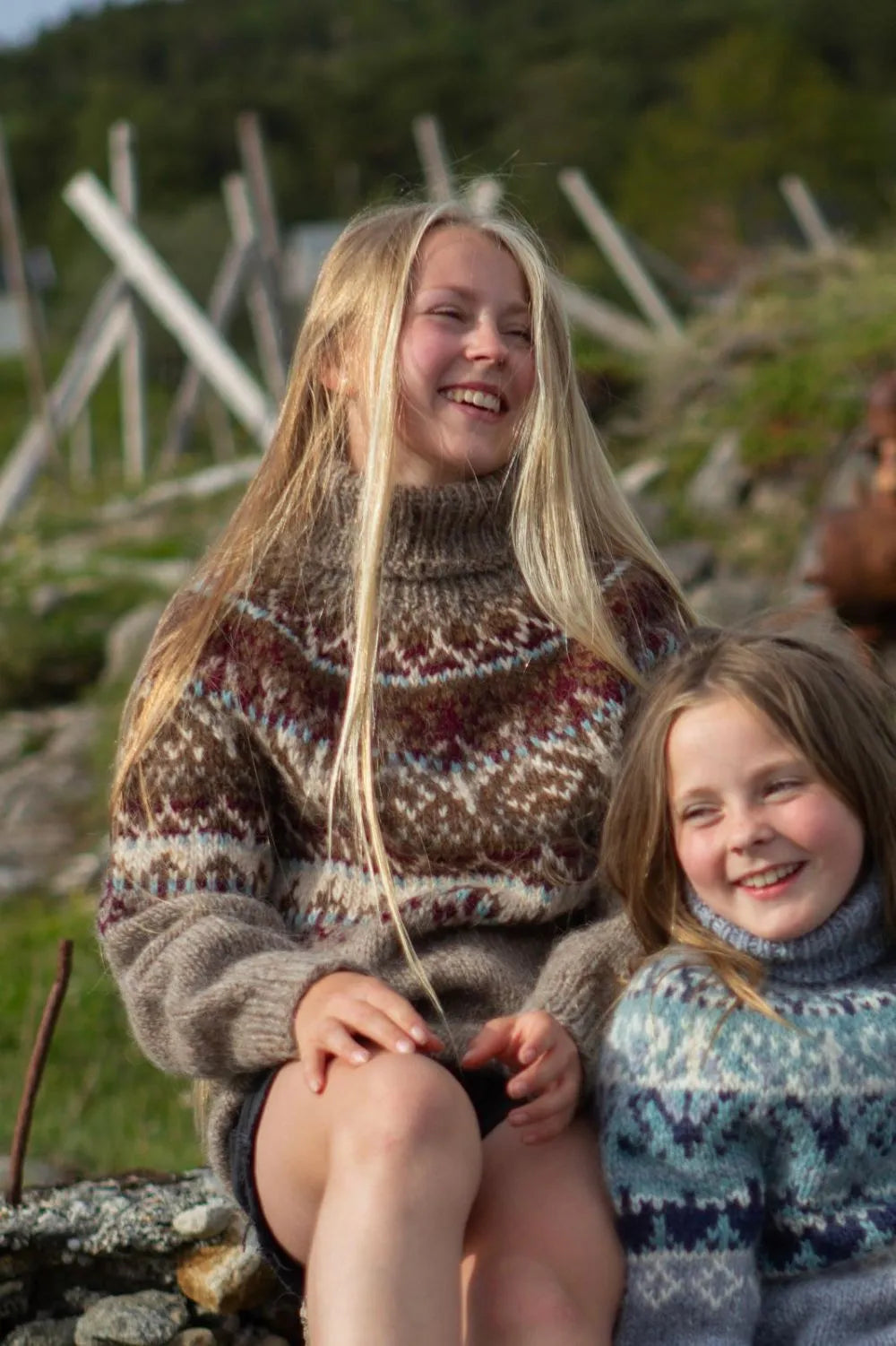Alasuq polar barn Oatmeal heather fra Villmarksgensere av Linka Neumann