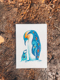 A6 card penguins