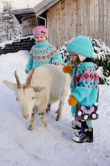 Primula children's polar sweater and cardigan digital knitting pattern