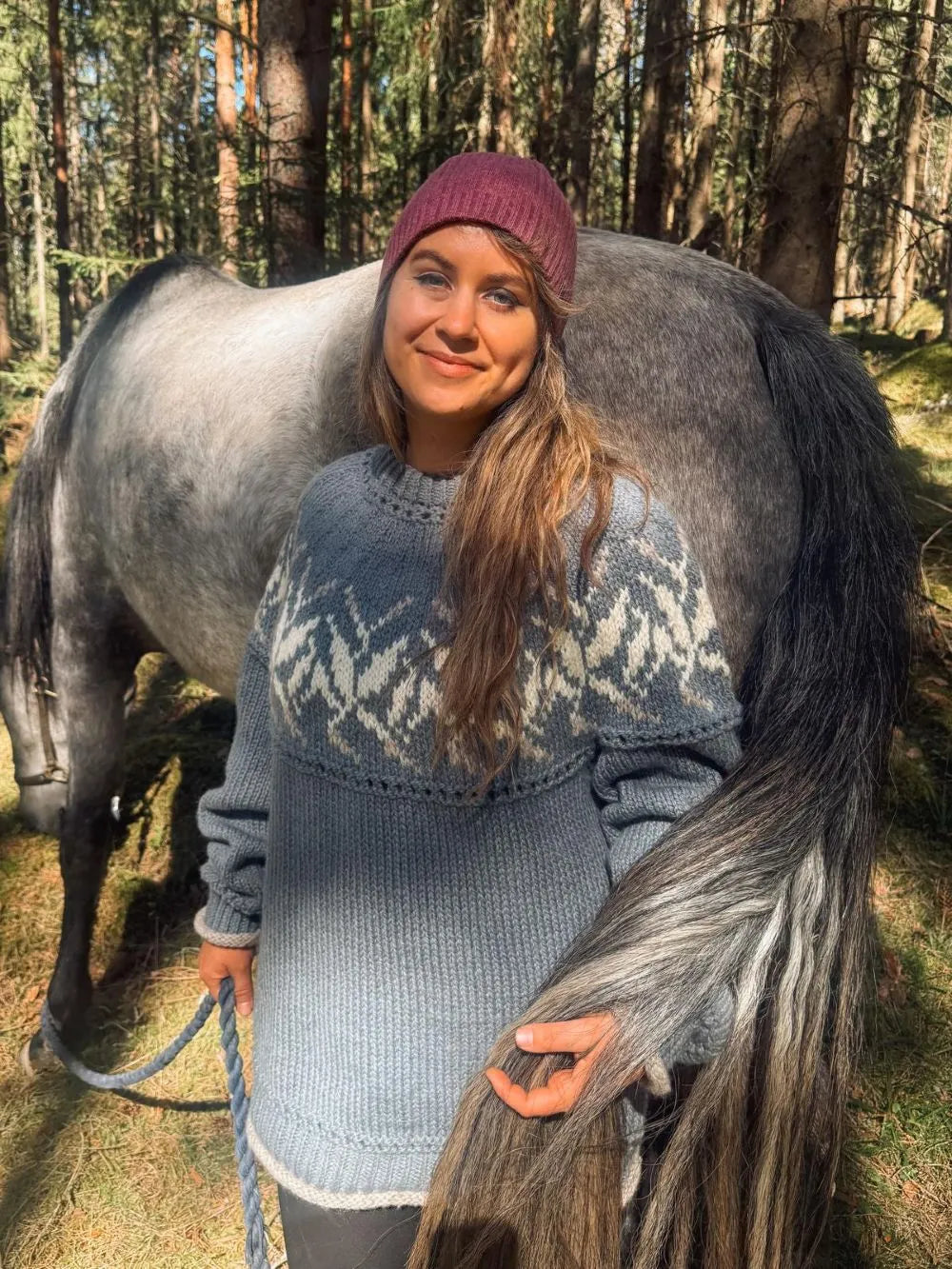 Rhim Stålgrå fra Vårkolleksjonen Villmarksgensere av Linka Neumann