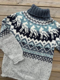 Takotna polar light grey tweed og midnight blue