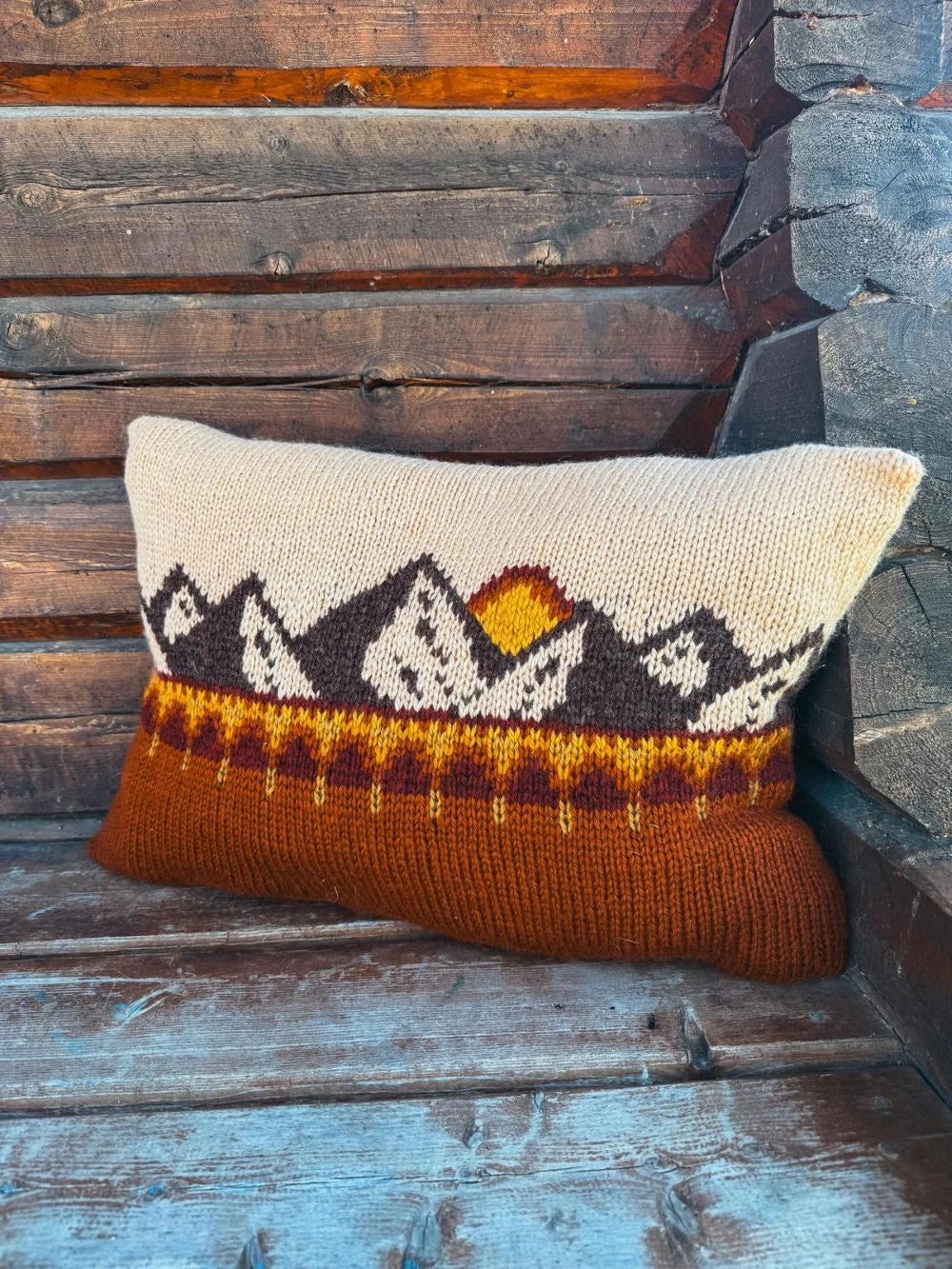 Harila cushion set terracotta and camel