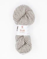 Troll ullgarn (Troll melert lys brun 02768)