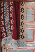 Villmarkspledd dusk red