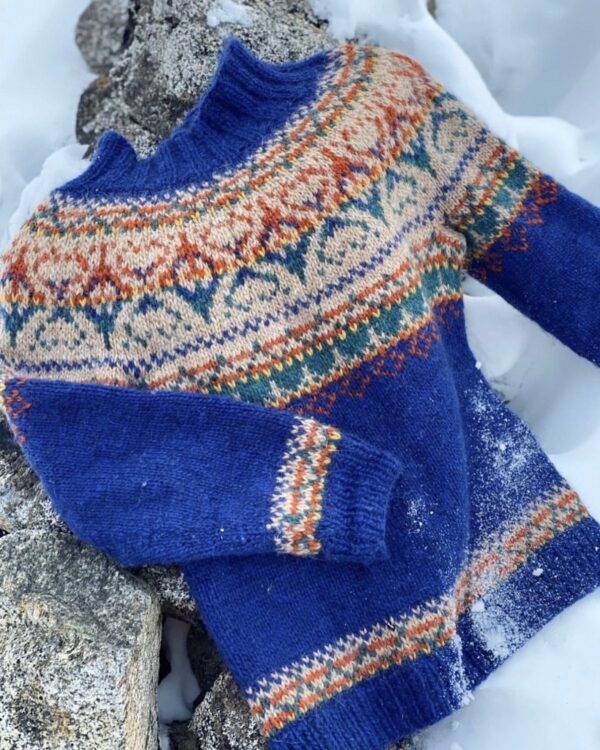 Alasuq Polar space blue and wheat heather