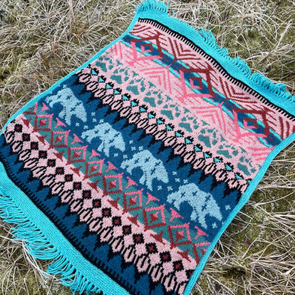 Linkapleddet pudderrosa melert