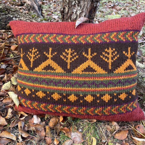 Tipipute rød og brun