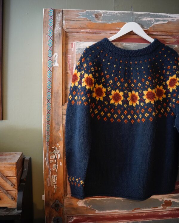 Pokharagenser rund, faltbar, dunkelgrau-blau