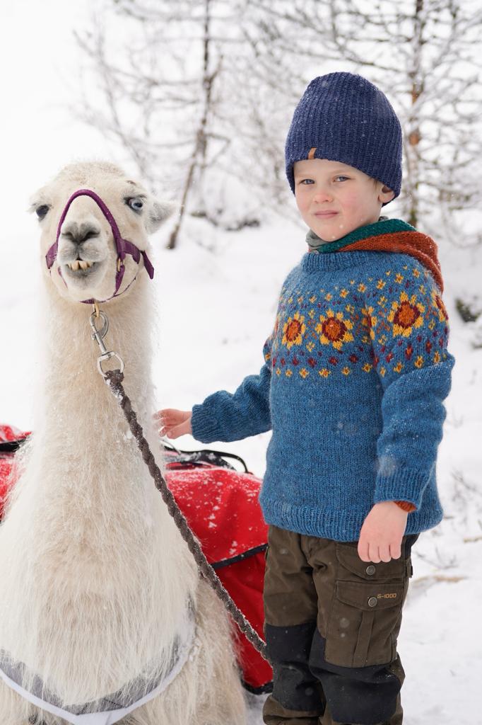 Pokhara Kind mittelblau
