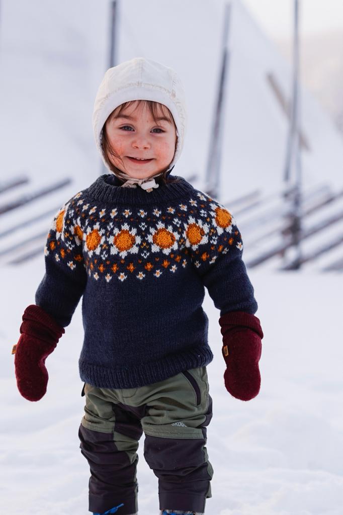 Pokhara Kinder blau grau