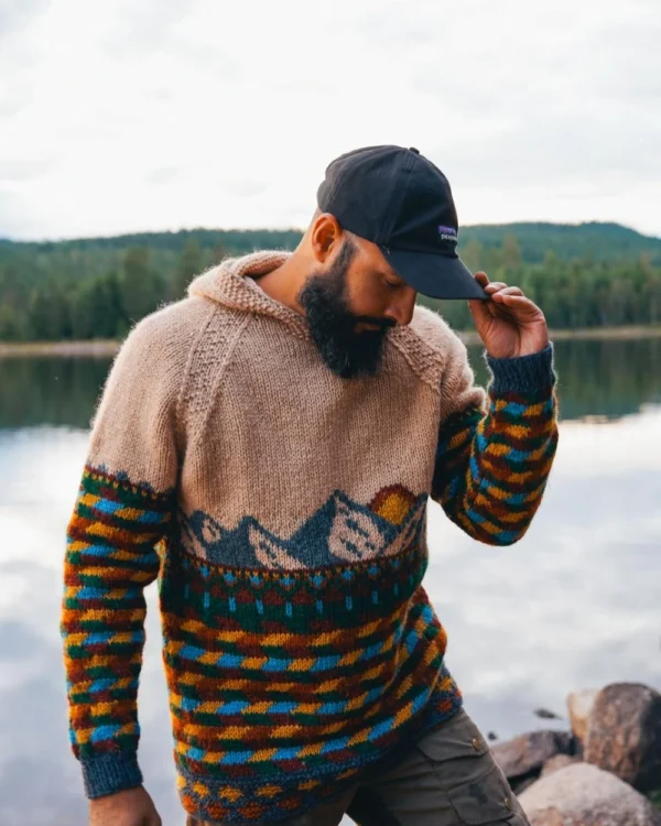 Harilagenser beige og bondeblå fra Villmarksgensere av Linka Neumann