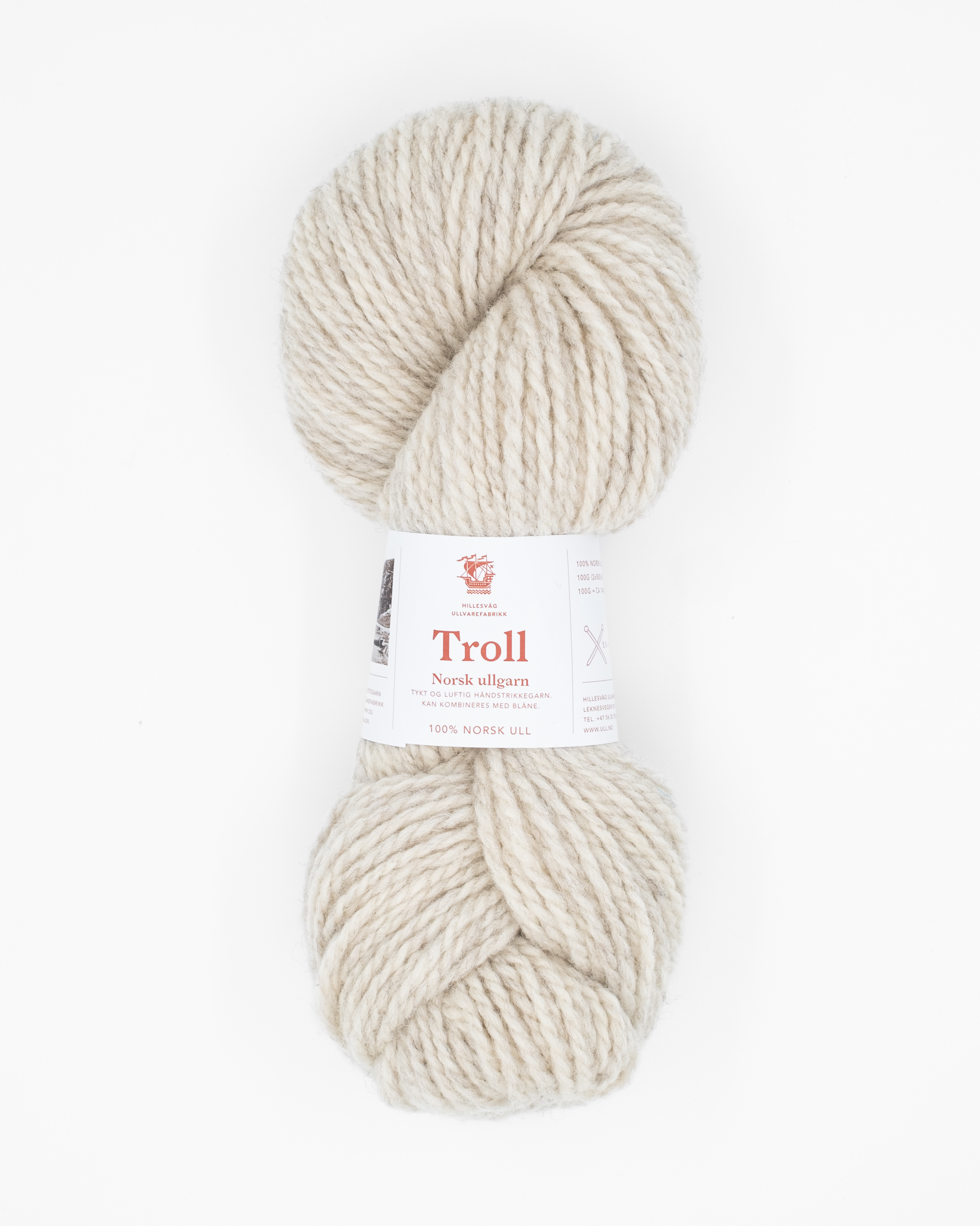 Troll melert lys beige 02767