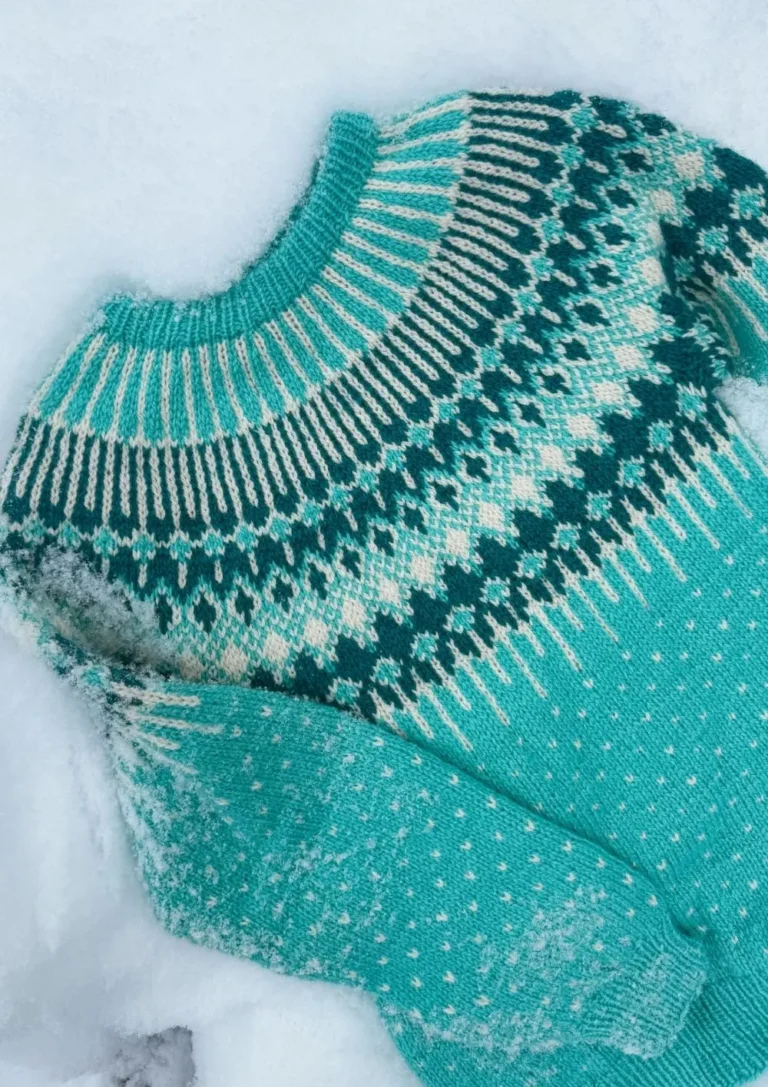 Added mid-season turquoise from Wilderness Sweaters by Linka Neumann