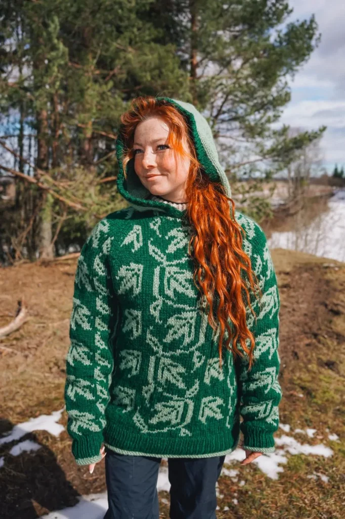 Silvan-genser grønn fra Vårkolleksjonen 2026 Villmarksgensere av Linka Neumann