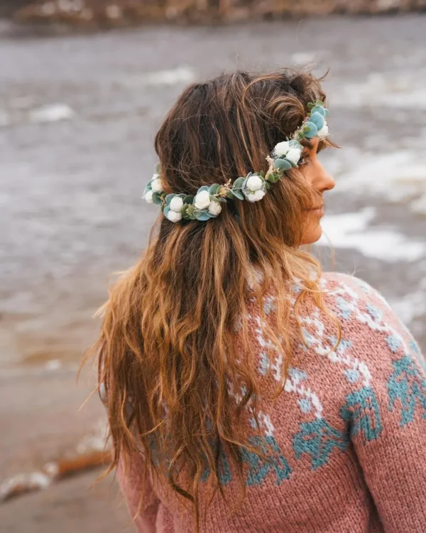 Alva pudderrosa fra Vårkolleksjonen 2026 Villmarksgensere av Linka Neumann