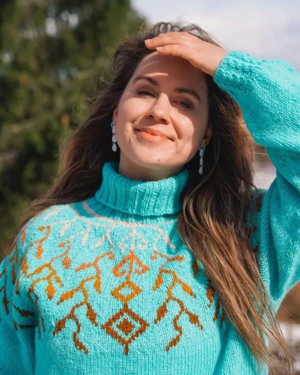 Harpa turisgrønn fra Vårkolleksjonen 2026 Villmarksgensere av Linka Neumann