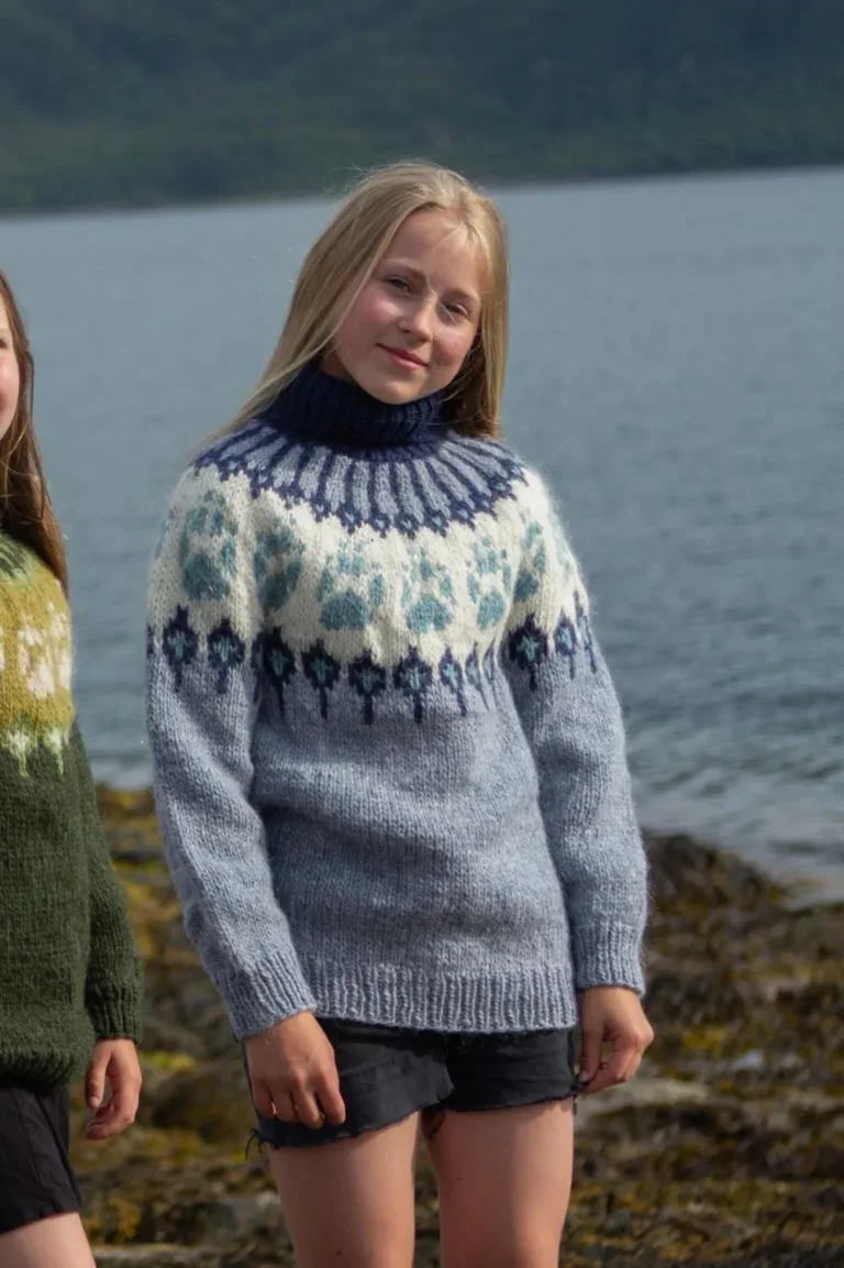 Wilderness sweater polar children Light denim from Wilderness sweaters by Linka Neumann